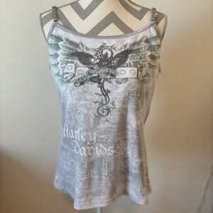 Harley-Davidson Gray Graphic Camisole